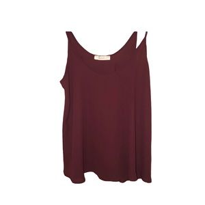 LUSH Red Sleeveless Cami Top - Small